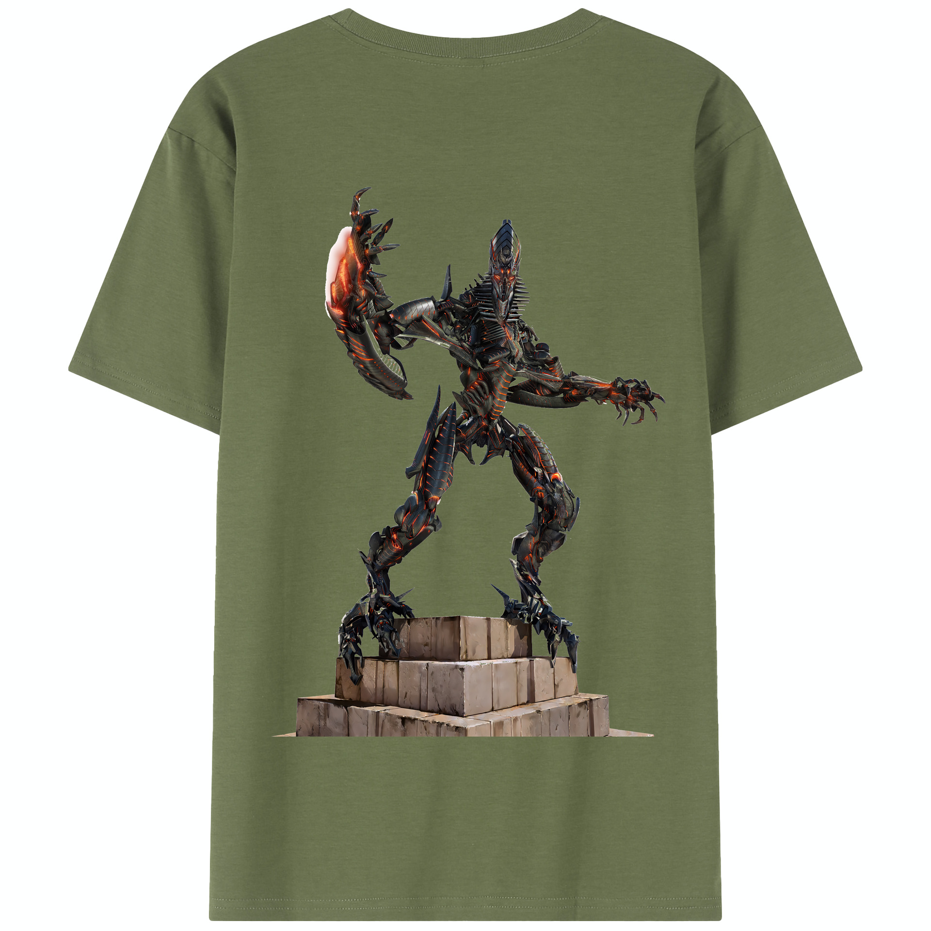 （画像用） Transformers トランスフォーマー 綿100％半袖Tシャツ（背面プリント）